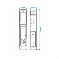 KHOÁ VÂN TAY THÔNG MINH SHARP H2-V PRO XÁM (GRAY)